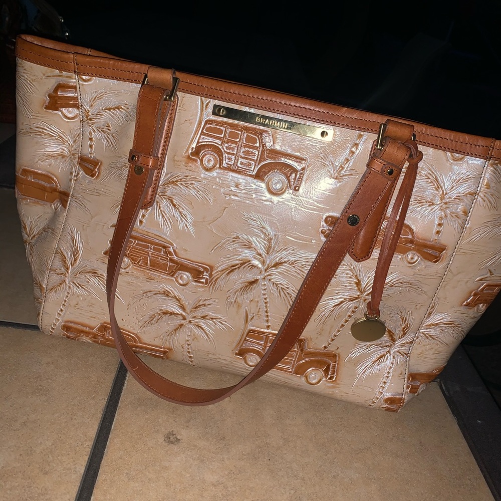 Brahmin leather copa cabana satchel